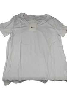 lot 6064 image: T-shirts white blue and orange set of three size L