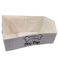 lot 6081 image: Dog Toy Storage Box with Bone Design