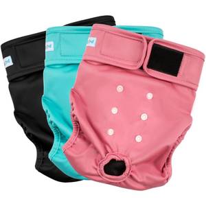 lot 6099 image: Paw Legend Washable Reusable Female Dog Period Diapers for Heat Doggie Puppy Diapers for Female Dogs (3 Pack,X-Small)