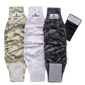 lot 6126 image: Pet Parents� Washable Belly Bands for Male Dogs (3pack)  Extendrs� of Durable Dog Diapers Male, Premium Male Dog Diapers & Dog Wraps (Medium, Camo)