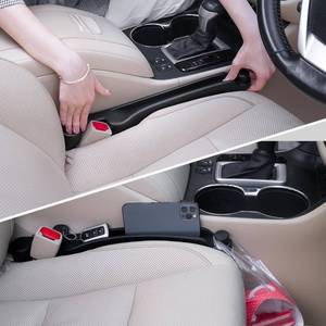 lot 6147 image: Givifive Car Seat Gap Filler Set of 2, Soft Foam Multifunctional Seat Side Gap Filler with Organizer & Hook Function, 3in1 Gap Stopper Universal Fit Car SUV Truck Fill The Gap Between Seat & Console