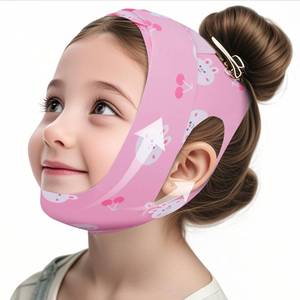 lot 6154 image: Anti-Snoring Chin Strap for Sleeping Kids, Professional Anti-Snoring Solution, Highly Breathable and Elastic, Adjustable Size, Suitable for Teens, Children and Petite Adults (Pink Cartoon)