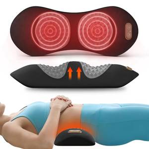 lot 6477 image: Etatsen 3-in-1 Electric Lumbar Support Pillow for Bed and Chair, Triple Fusion Back Massager with Heat, Vibration & Traction, Designed for Lower Back Comfort and Spine Support