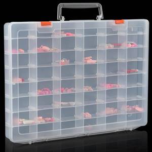 lot 9474 image: Udefineit Large 48 Grids Clear Plastic Organizer Box with Dividers, Adjustable Compartment Plastic Arts Crafts Storage Containers for Hobby Small Parts, Jewelry Bead Tackle Organizer Storage Box Case