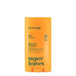 lot 10111 image: ATTITUDE Aluminum Free Deodorant, Natural Origin Ingredients, EWG Verified, Odor Control With Baking Soda, Twist & Glide, Dermatologically Tested, Vegan, Orange Blossom & Eucalyptus, 2.64 Oz