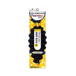 lot 10127 image: Shake-N-Go Freetress Human Hair Braids - Deep Bulk 14 (Color1B OFF BLACK)