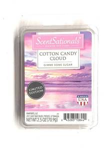 lot 10138 image: Scentsationals Scented Wax Cubes (2.5 oz, Cotton Candy Cloud)