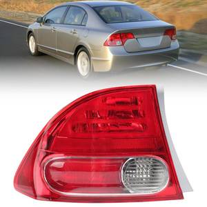 lot 11001 image: Clidr Tail Light Lens for 2006 2007 2008 Honda Civic 4-Door SedanHybrid Driver Side HO2800166 33551SNAA01 (Left)