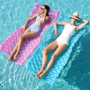 lot 11939 image: SLOOSH Inflatable Pool Floats Raft,Floating Lounge for Adults,64x32 inch Swimming Mat Pool Mattress with Headrest,2 Pieces Float Air Mat for Summer Water Beach Fun,Blue,Purple