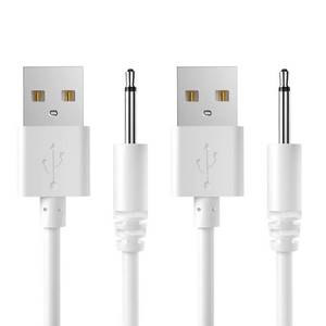 lot 12008 image: Bicmice 2.7Ft USB DC Charging Cable 2.5mm Fast Charger Replacement Cord - 2 Pack