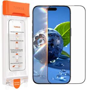 lot 12021 image: TORRAS OrigArmor for iPhone 16 Pro Max Screen Protector 3D Full Coverage Fit 100% Anti Glare Military-Grade Shatterproof 9H Tempered Glass Anti-Scratch Screen Protector 16 ProMax 6.9 1-Pack