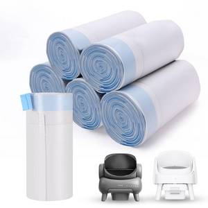 lot 12023 image: 120 Count Cat Litter Box Bags for Neakasa and PetPivot Open Self-Cleaning Cat Litter Boxes, Extra Thick Heavy Duty Liners Replacement, Unscented, 27 x 13, Holds 22 lbs