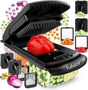 lot 12030 image: Fullstar The Original Pro Chopper - Vegetable Chopper and Spiralizer, Food Chopper with Container, Fruit Slicer, Kitchen Gadgets & Gifts, Home Essentials (4 in 1, Black)
