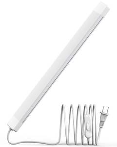 lot 12363 image: ASOKO 16 Inch Under Cabinet Lights,Plug and Play Under Counter Lighting,6000K Cool White with 700LM Bright,ETL Light Bar with ONOff Switch for Kitchen,Under Desk,Workbench