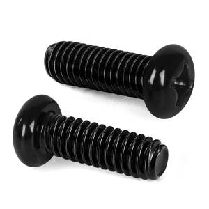 lot 12404 image: MewuDecor M3 x 12mm Pan Head Machine Screws, Cross Screw, 304 Stainless Steel, Black Finish, 50 PCS