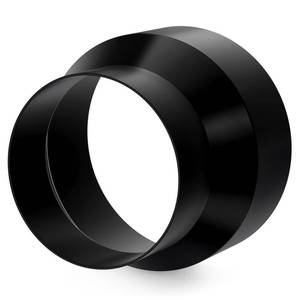 lot 12408 image: 6 to 5 Inch Duct Reducer, Hon&Guan Galvanized Steel Duct Increaser 6 to 5 Duct Reducer for 56 Inch Duct, Inline Fan, Grow Tent Ventilation System-Black.