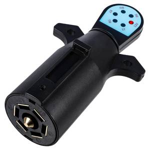 lot 12420 image: WUSHIXAN Trailer Light Tester, 7 Pin Trailer Plug Testerwith Red LED, 7 Way Trailer Plug Testerfor Diagnosing and Fixing Trailer Socket Circuit Problems