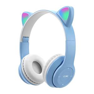 lot 12421 image: YY KATTY Upgraded Hybrid Active Headphones with Transparent Modes Playtime Wireless Bluetooth with Mic, Deep Bass Soft-Earpads Fast Charging-Light Blue