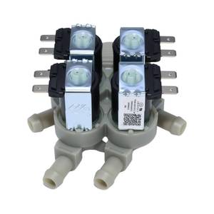 lot 12424 image: 5220FR2008F 5220FR2008C Washer Water Inlet Valve for LG Front-Load Washing Machines WM3997HWA WM2487HRMA WM2487HWM, Replaces OEM Part 5220FR2008C, Fixes No-Fill Slow-Fill Leaks