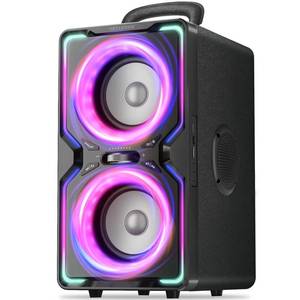 lot 13808 image: Hotlemon Large Bluetooth Speaker 240W Peak Powerful Loud Sound with Deep Bass, 15H Playtime, Fast Charge, TWS, Portable Wireless Speakers for Outdoor, Party, Beach, Backyard, Home, Outside (Black)