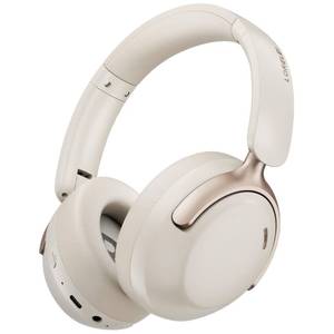 lot 14019 image: LORELEI Q30 Bluetooth Headphones Over Ear,60H Playtime & 3 EQ Music Modes,BT6.0 Headphones Wireless with Mic,Foldable Lightweight Headsets,HiFi Stereo Deep Bass for Home Travel iPad Tablet-Beige White