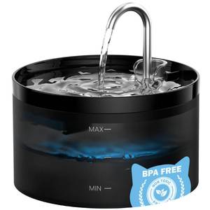 lot 14075 image: Cat Water Fountain Dog Bowl Fountains - Automatic Pet Dispenser - Dogs Drinking Waterer Bowls Indoor - Auto Watering Dish Supplies - Easy Cleaning Animal Machine - Quiet 67oz2L Kitty Drink Fountain