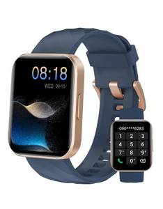 lot 14091 image: Dakofied Smart Watch (AnswerMake Calls), 1.85 Smart Watches for Women Men Digital Watch Fitness Tracker with 100 Sport Modes Heart Rate Monitor for iOS Android Phones Waterproof (Blue)