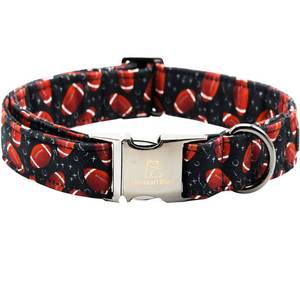 lot 14485 image: Lionheart glory Dog Collar Rugby Print Dogs Collar Boy Cute Collars Dog Soft Durable Adjustable Comfortable Handmade Dog Collars for Large Dogs Pet Collar Gift