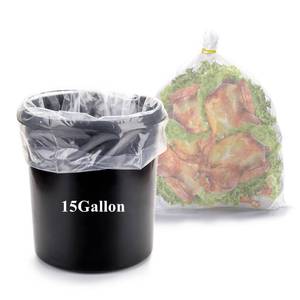 lot 15902 image: Yopay 20 Pack 15 Gallon Bucket Liner Bags for Marinating and Brining, 5.5 Mil Extra Large Thick Plastic Drum Liners Food Storage Bags, 19 W X 31 H, BPA Free, Heavy Duty Leak Proof
