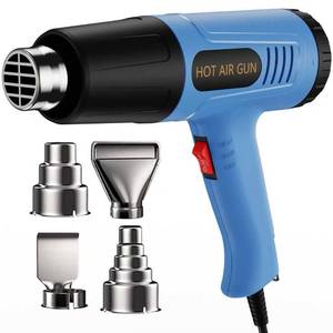 lot 15918 image: Weitieke Heat Gun 572 & 1112�� Dual Temperature Control Heavy Duty Heat Gun with 4 Nozzles Fast Heating Overload Protection Hot Air Gun For Shrink Tubing, Vinyl Wrap, Crafting,Resin,5Ft Power Cord