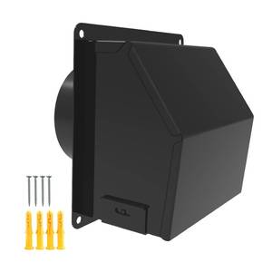 lot 16334 image: 4 Inch Dryer Vent Cover Exterior Wall, Galvanized Steel Vent Cap with EVA Foam Gasket, Outdoor Exhaust Vent Cover for Bathroom, Laundry Room, Garage, Range Hood