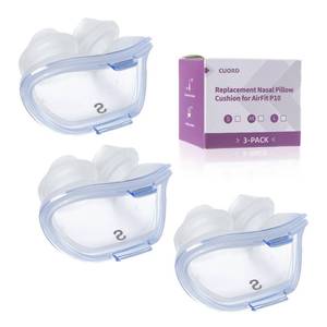 lot 16382 image: 3 Packs Replacement Nasal Pillow Cushion for ResMed AirFit P10, Compatible with Original Airfit P10 Frame, Replacement Silicone CPAP Supplies, Reliable Seal & Lighter Weight, Small