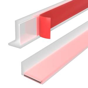 lot 16383 image: Shower Threshold Water Dam Guard - Self-Adhesive Silicone Waterproof Barrier, Leak-Proof, Flexible, Easy Installation, Customizable Length for Showers, Bathtubs, Sinks, and Countertops by Hzetuu