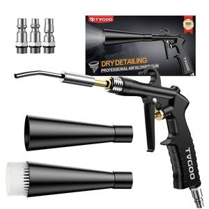 lot 16392 image: Tvgoo Dry Car Detailing Cleaning Gun �� Blast Away Dust & Debris in Seconds & Aluminum Alloy Body with 2 Nozzles for Car Detailing