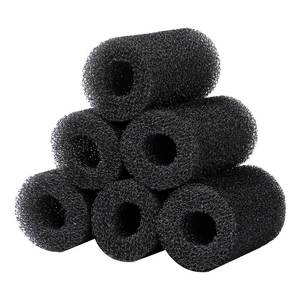 lot 16394 image: AQUANEAT 6-Pack Pre-Filter Sponge for Aquarium Shrimp Fry Fish Tank Filter 1 Intake, Replacement Foam Cover