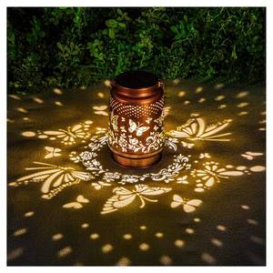 lot 16400 image: Solar Lanterns Outdoor Waterproof Butterfly Garden Decor Birthday Gifts for Women Mom Grandma, Hanging Solar Lights Metal Lantern Decoration Outside for Yard, Patio, Backyard, Porch