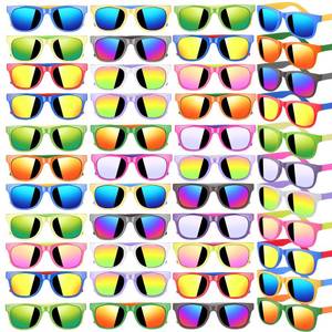 lot 19849 image: 32 Pack Kids Sunglasses Bulk, Sunglasses Party Favors for kid, 16 Colors Neon Sunglasses with UV400 Protection, Gift for Birthday, Beach, School Prizes Goodie Bags Stuffers, Summer Pool Party Supplies
