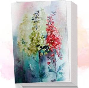 lot 20221 image: 82 Sheets Watercolor Paper 230GSM110 LB Cotton Thick Off-White Cold Press Paper Pack, Watercolor Drawing Paper for Painting Art Works Drawing Supplies, 5 x 7 Inches