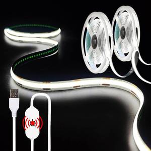 lot 20227 image: XINGZHI 2Pack USB LED Light Strip, 6000K White COB LED Strip Lights, 3.28FT TV Lights Flexible Small Led Lights with Touch Switch Controller White 5V LED Strip Light for TV Backlight Bedroom