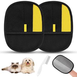 lot 20298 image: SAWMONG Pet Hair Removal Glove, 2Pcs Cat & Dog Reusable Pet Hair Remover Gloves New Upgrade, Grooming Pet Hair Remover Tool, Alternative to Lint Rollers