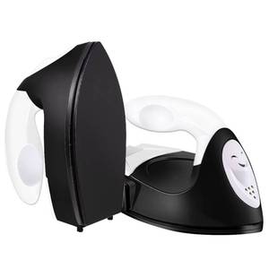 lot 20313 image: Mini Heat Press Small Iron Portable Heat Press Machine Mini Craft Iron with Charging Base Accessories for DIY T-Shirts, Shoes, Bag and Hats Heat Transfer Vinyl Projects (Black)