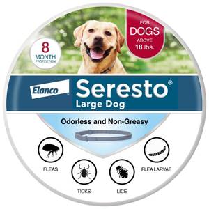 lot 20323 image: Seresto Flea & Tick Collar For Dogs Over 18 lbs., Treatment & Prevention, Vet-Recommend, 8 Month Protection