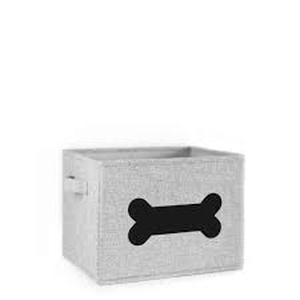 lot 6071 image: Dog Toy Storage Box with Bone Design