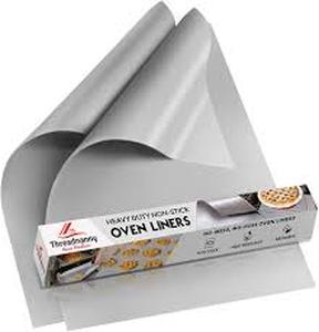 lot 10145 image: 2-Pack Silver Oven Liner Sheet Set