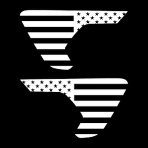 lot 11996 image: L Vent Flag White And Black