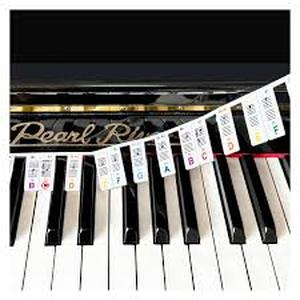 lot 12417 image: Piano Notes Silicone Strips Removable Keyboard Note Labels