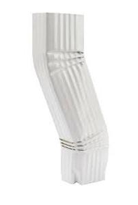 lot 20338 image: White Aluminum Downspout Elbow Gutter Extension