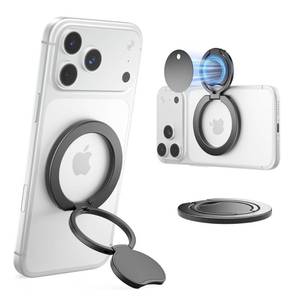 lot 33428 image: SUPERONE Dual-Side Magnetic Ring Holder for Magsafe, 2025 Upgraded Removable Gym Mag Safe Phone Grip with Kickstand for iPhone 16 15 14 13 12 Pro Max Series Magsafe Case, Fit Magnetic Car Mount - Retail $18