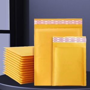 lot 33442 image: 10pcsset Multi-size Bubble Envelopes Bags Self-adhesive Sealed Waterproof Mailing Shipping Bag Gift Packaging Storage Pouch (15  18cm) - Retail $0