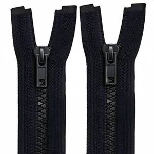 lot 41539 image: MebuZip 2PCS #5 10 Inch Separating Jacket Zippers Resin Zipper Molded Plastic Zippers Bulk for Sewing Coat Jackets Clothes (Black) - Retail $8